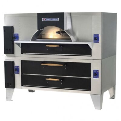 Bakers Pride FC-816/Y-800BL 84″ Gas Pizza Deck Oven, Double Deck