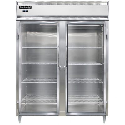 Continental Refrigerator D2FENGD 57″ Two Section Glass Door Reach-In Freezer