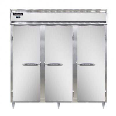 Continental Refrigerator DL3F-SS 78″ Three Section Solid Door Reach-In Freezer