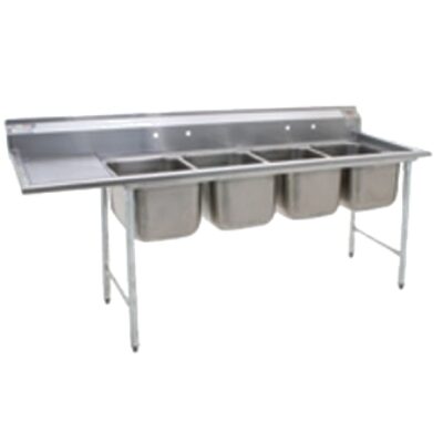 Eagle Group 414-16-4-24R 98″ (4) Four Compartment Sink