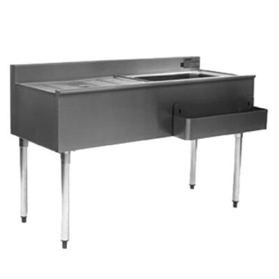 Eagle Group CWS4-18L 48″ Drainboard Underbar Ice Bin/Cocktail Station