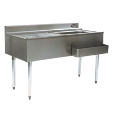 Eagle Group CWS4-22L 48″ Drainboard Underbar Ice Bin/Cocktail Station