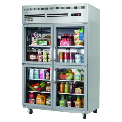 Everest ESGRH4 49″ Two Glass Door Reach-In Refrigerator, Top Mount, 48.0 cu. ft.