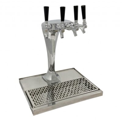 Glastender CBT-2-MFR Cobra Draft Beer / Wine Dispensing Tower w/ 1 Tower, 2 Faucets, Glycol-Cooled