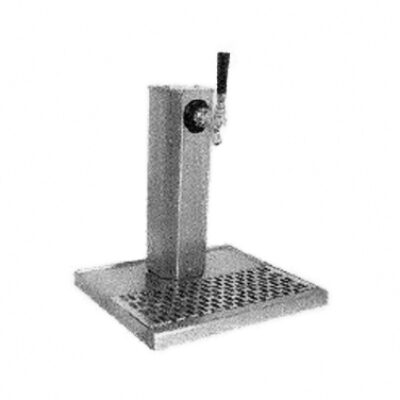 Glastender CT-1-PB Column Draft Beer / Wine Dispensing Tower w/ 1 Tower, 1 Faucet, Air-Cooled