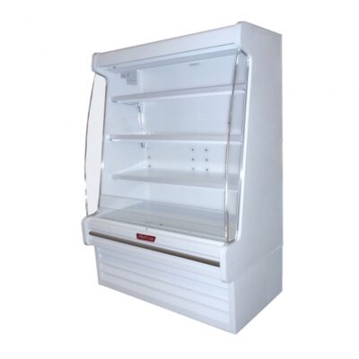 Howard-McCray R-OD30E-6-LED 75” Vertical Dairy Open Air Merchandiser in White, Remote Refrigeration, 3 Shelves, w/ LED Lighting