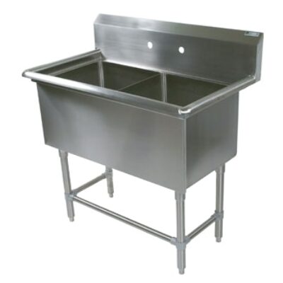 John Boos 2PB244 53″ (2) Two Compartment Sink