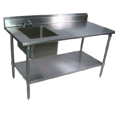 John Boos EPT6R5-3072SSK-L 72″ with Prep Sink(s) Work Table