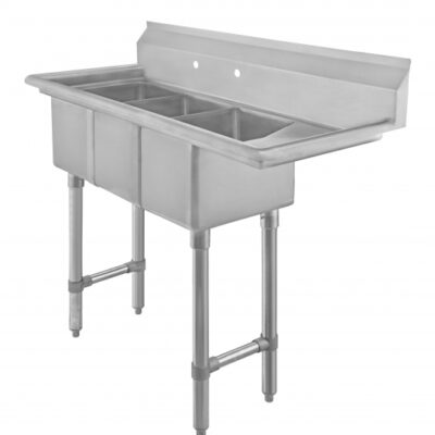 Klinger’s Trading CON3DR 44″ (3) Three Compartment Sink