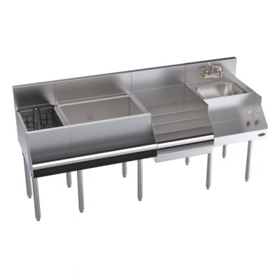 Krowne KR24-W72E-10 72″ Blender Station Underbar Ice Bin/Cocktail Station