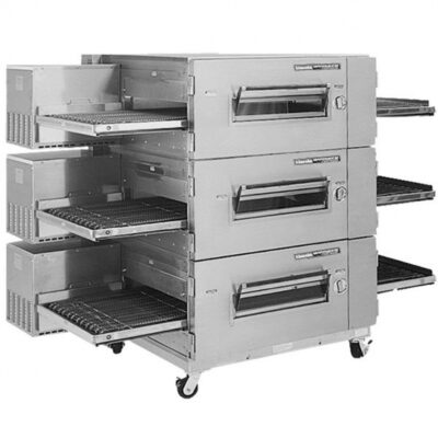 Lincoln 1600-3G Triple Deck Gas Conveyor Oven w/ Digital Controls, Floor Model, 110,000 BTU