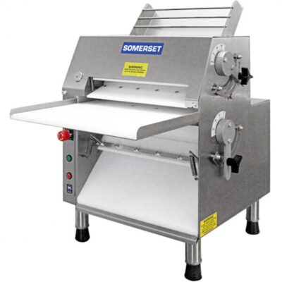 Somerset CDR-1550 Countertop Double Pass Dough Roller, 15″ Synthetic Rollers Front Operation Large Hopper 1/2 hp