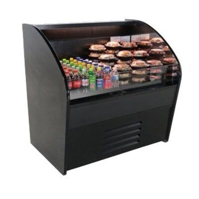 Structural Concepts CO34R 36″ Horizontal Self-Serve Open Air Merchandiser in Black, Self-Contained, Deck Only