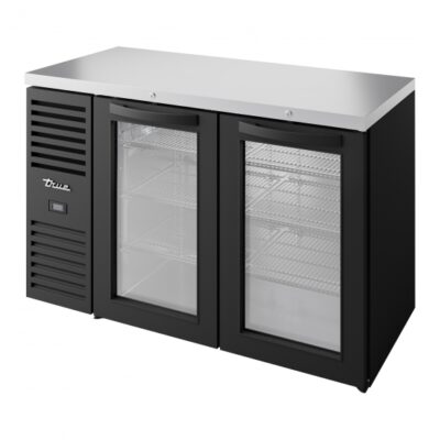 True TBR52-RISZ1-L-B-GG-1 52″ Two Swing Glass Door Back Bar Refrigerator with LED Lighting