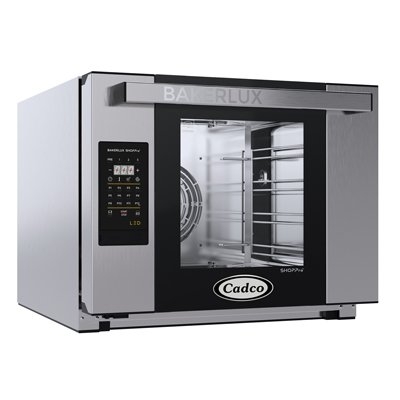 Cadco XAFT-04HS-LD Single-Deck Half Size Electric Convection Oven w/ Digital Controls, Half-Size, 4 Shelves