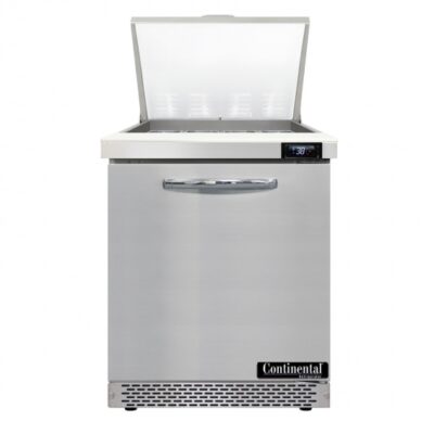 Continental Refrigerator D27N12M-FB 27″ Mighty Top Refrigerated Sandwich Prep Table w/ 1 Door