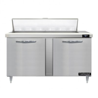 Continental Refrigerator D60N12 60″ 2 Doors Sandwich / Salad Prep Table