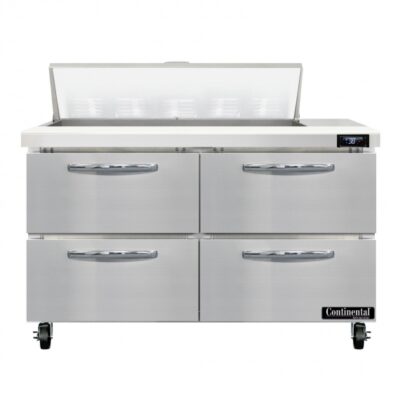 Continental Refrigerator SW48N10-D 48″ 4 Drawer Refrigerated Sandwich / Salad Prep Table