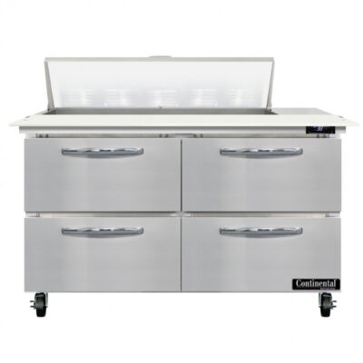 Continental Refrigerator SW48N10C-D 48″ 4 Drawer Refrigerated Sandwich / Salad Prep Table