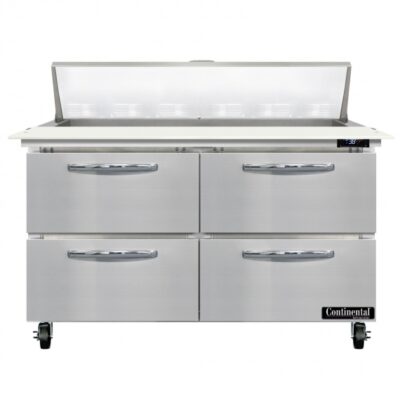 Continental Refrigerator SW48N12C-D 48″ 4 Drawer Refrigerated Sandwich / Salad Prep Table