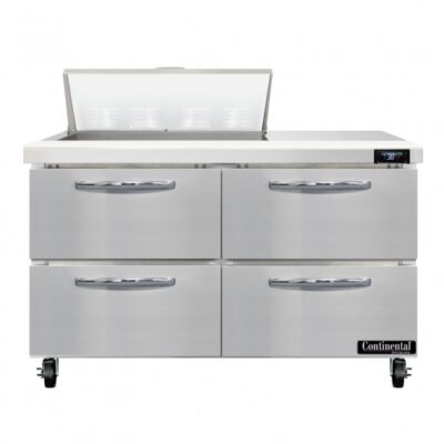 Continental Refrigerator SW48N8-D 48″ 4 Drawers Refrigerated Sandwich / Salad Prep Table