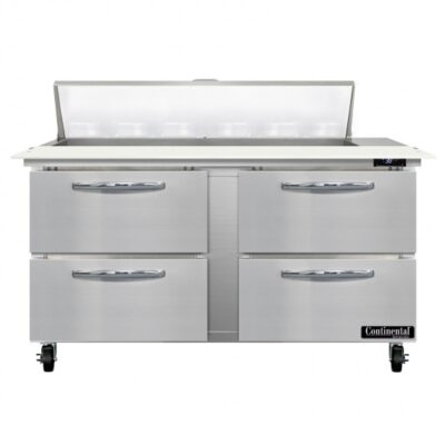 Continental Refrigerator SW60N12C-D 60″ 2 Door Refrigerated Sandwich / Salad Prep Table