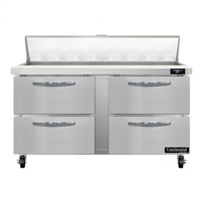 Continental Refrigerator SW60N16-D 60″ 4 Drawer Refrigerated Sandwich / Salad Prep Table